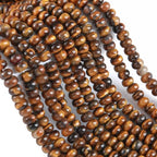 5x8mm 76pcs Natural Yellow Tiger Eye Stone Rondelle Spacer Loose Beads Abacus Disk Stone Round Loose Gemstone Beads for Jewelry Making DIY Bracelet Necklace - color: Yellow Tiger Eye Stone, size: 5x8mm Abacus Disk