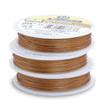 Beadalon 19 Strand Stainless Steel Bead Stringing Wire, .015 in / 0.38 mm, Satin Copper, 100 ft / 31 m - color: Satin Copper, style: .015 in / 0.38 mm, 100 ft / 31 m