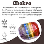 Amazing Gemstone Chakra Crystal Tumbled Stones Polished Rocks - Natural Gem Stones for Healing - DIY Crystals for Protection (1 Piece) - color: Chakra
