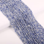 155pcs 2mm Natural Blue Spot Jasper Stone Loose Round Beads Gemstone Smooth Samll Spacer Beads for jewerly Making Bracelet Necklace - color: Blue Spot Jasper, size: 2 mm