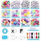 2600Pcs 72 Colors Pony Beads for Bracelets, 4 Box Rainbow Kandi Beads Bracelet Making Kit, Friendship Bracelet Kit with A-Z Letter Bead for Adults DIY Jewelry Making Crafts