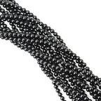 60PCS 6mm Black Smooth Polish Onyx Agate Gemstone Round Loose Beads for Jewelry Making 1 Strand 15" - color: Black Onyx, size: 6mm 60pcs