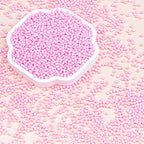 8/0 Glass Seed Beads Bulk, Light Pink 3mm Tiny Round Craft Seed Bead, Small Mini Pony Beads for Jewelry Making Bracelet Necklace Wrist Beading Weaving Supplies, 2500pcs - color: Light Pink