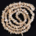 HAAMIIQII 5-8mm Natural Brown Mother of Pearl Shell Chips Irregular Chip Stone Loose Gemstone Beads Energy Healing Beads for Jewelry Making Strand 30 Inch - color: Brown Mother of Pearl Shell