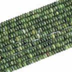 150PCS 2x4mm Natural Chinese Green Jade Rondelle Beads Abacus Disk Stone Beads Round Loose Spacer Gemstone Beads for DIY Bracelet Necklace Jewelry Making - color: Chinese Green Jade, size: 2x4mm Abacus Disk