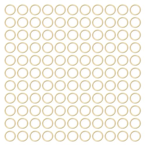 3MM 1300PCS 14K Gold Jump Rings for Jewelry Making Non Tarnish Small Open Gold Filled Jump Rings for Necklace Earrings Bracelet Key Chains and DIY Craft - size: 3MM-1300PCS