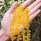 200pcs Czech 12mm Faceted Teardrop Briolette Crystal Glass Loose Beads Pendant Drop Spacer Bulk Light Topaz Yellow for DIY Jewelry Making CCT2-9 - color: Light topaz, size: 12x6mm - 200pcs