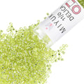 Miyuki Delica Seed Beads – Size 11/0 (1.6 mm), DB0147, Silver-Lined Chartreuse, 7.2 g, Approx. 1440 Beads, Made in Japan - color: DB0147 - Silver-Lined Chartreuse