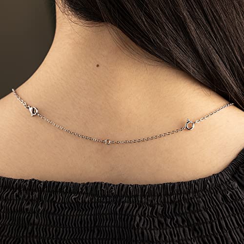 Bracelet Extender Durable White Gold Extenders for Necklace Bracelet Anklet Extension Chains Necklace Extender（1 2 3 inch） - color: A-White Gold