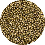 2000pcs Gold Glass Seed Beads, Colorful Tiny 4mm Beads for Jewelry Making, Beading Supplies. - color: Gold