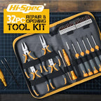 Hi-Spec 32pc Electronics Repair & Opening Tool Kit Set for Laptops, Phones, Devices, Computer & Gaming Accessories. Precision Small Screwdrivers with Pentalobe Bits for iPhones & MacBooks - size: 32pcs