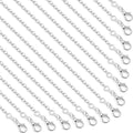 Necklace Chain for Jewelry Making, Selizo 30 Pack Chains Necklace Bulk Silver Plated Necklace Chains for Necklace Jewelry Making, 1.2 mm (22 Inches) - size: 22 Inches