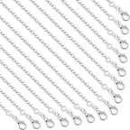 Necklace Chain for Jewelry Making, Selizo 30 Pack Chains Necklace Bulk Silver Plated Necklace Chains for Necklace Jewelry Making, 1.2 mm (22 Inches) - size: 22 Inches