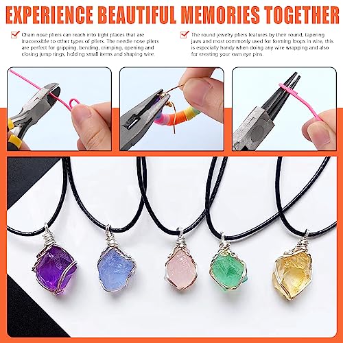 Tanstic Jewelry Making Kit, 951 Pcs with Tools, Pliers, Wires, Findings, Storage Bag for Jewelry Repair and Beading