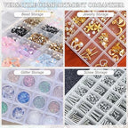 SUTOKAKA 1Pc 24 Grids Plastic Bead Organizer Largre Clear Jewelry Storage Box with Fixed Dividers Small Parts Compartment Organizer Container Case for Rhinestones Seeds Screws Earrings Organizing - size: 24
