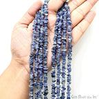 GM GemMartUSA Iolite Natural Raw Chip Beads Strands | Semi-Precious | AAA+ Quality 1 Strand 34” | DIY Bracelet Jewelry Making, Healing Crystal Craft| 4-6mm - Blue-Color Gemstones (CHIO-70001) - color: Iolite (CHIO-70001)