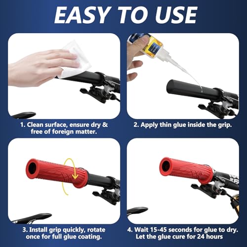 Grip Glue 100g, Instant Handlebar Grip Glue for Dirt Dikes, Motorcycle, Ebike, Bicycle, Heavy Duty Handle Grip Adhesive for ATV Grips,Tool Handle,Snowmobile - size: 100g, style: Grip Glue