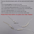 INSPIRELLE 1200pcs 8mm White Art Faux Pearl Beads ABS Round Loose Spacer Beads for DIY Craft Necklaces Bracelets Jewelry Making - color: White, size: 8mm