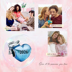Love Family Friendship Graduation Mothers Nurses Day S925 Bead Pendant Charms for Pandora Bracelets Necklaces, Gifts Women, for Anniversary Birthday Valentines Day Christmas, Silver Gold - style: Class of 2026 Graduation Blue Heart Charm