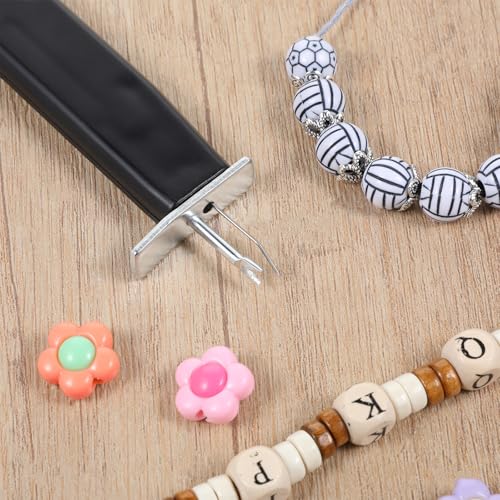 Jewelry Bead Knotting Tool Kit with Silk Thread, Knot Tying Kit Create Secure Knots for Necklace Bracelet Jewelry Making Stringing DIY Beading Tools