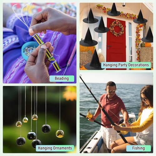 Anezus Fishing Wire for Hanging, Clear Fishing Line Invisible String Strong Monofilament Line for Hanging Decorations and Crafts - style: 0.3mm, 15lb