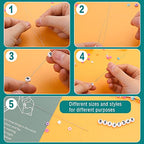 UOOU 28 Pcs Beading Needles Set, Beading Needles for Seed Beads Include 20 Pcs Long Straight Beading Thread Needles & 8 Pcs Big Eye Bead Needles for Jewelry Making - color: White-28 Pcs