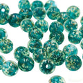 100 PCS 8mm Glow in The Dark Beads,Lake Blue Round Luminous Bead Bracelet Beads for Jewelry Making,Earring Spacer Bead,DIY Crafts - color: Lake Blue