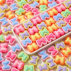 125pcs Acrylic Beads Colorful Bow Beads Rainbow Bow Beads for Jewelry Making Handmade DIY Bracelet, Charms Keychain Craft Supplies (Rainbow Bow) - color: rainbow bow