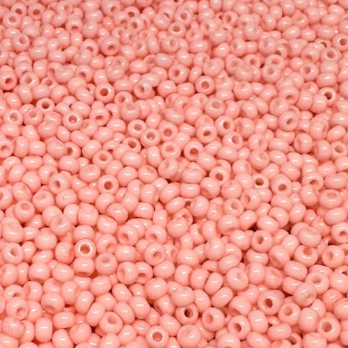 Czech 8/0 Glass Seed Beads 20 Grams 800 Pcs (Candy Pink) - color: Candy Pink