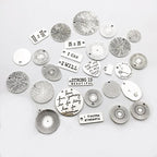 30pcs Inspiration Words Charms Craft Supplies Mixed Pendants Beads Charms Pendants for Crafting Jewelry Findings Making Accessory for DIY Necklace Bracelet (Antique Silver)