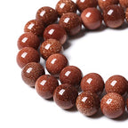 61pcs 6mm Natural Gold Sandstone Beads Gemstone Round Loose Beads for Jewelry Making DIY Bracelet Necklace 15“ - color: Gold Sandstone, size: 6mm