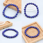 4mm 200pcs Natural Stone Round Beads Lapis Lazuli Genuine Stone Beading Loose Gemstone DIY Charm Smooth Beads for Bracelets Necklaces Earrings Hole Size 1mm (Lapis Lazuli 4mm) - color: Lapis Lazuli, size: 4mm
