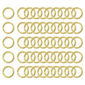 uxcell 50Pcs Open Jump Rings, 14mm/0.55" OD Brass Jump Ring Connectors 2mm Thick O Rings for Necklaces Bracelet Jewelry Making Keychain DIY Craft, Gold Tone - size: 14mmx2mm