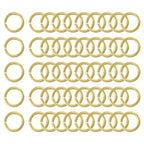 uxcell 50Pcs Open Jump Rings, 14mm/0.55" OD Brass Jump Ring Connectors 2mm Thick O Rings for Necklaces Bracelet Jewelry Making Keychain DIY Craft, Gold Tone - size: 14mmx2mm