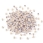 FASHEWELRY 500Pcs White Golden Letter Beads 4.5mm Square Alphabet Beads Acrylic Cube Letter O Beads for Friendship Bracelet Necklace Keychains Jewelry Making - color: Letter O