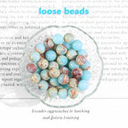 Natural Gemstone Round Loose Beads for Jewelry Making DIY Crystal Energy Healing 1 Strand 15" (Blue Jasper, 4mm (15"/Strand)) - color: Blue Jasper, size: 4mm (15"/Strand)
