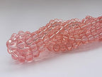 Glass Beads 8mm 100pcs Round Smooth Loose Beads for Bracelet Necklace Jewelry Making Craft DIY （8mm, 50808 Pink） - color: Pink, size: 8mm