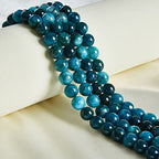 100pcs 8mm Apatite Beads Natural Gemstone Beads Round Loose Beads for Jewelry Making - color: Apatite, size: 8mm