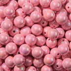 16mm Acrylic Bead 100pcs AB Color Bright Pink Focal Bead Chunk Bubblegum Beads for DIY Crafting Necklace Bracelet Jewelry Making Keychain (Bright Pink) - color: bright pink