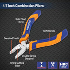 4.7 Inch Mini Combination Pliers, Lineman Pliers, Small Multifunctional Tools with Side Cutter - style: 4.7 Inch Combination Pliers