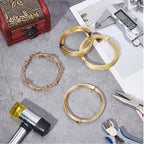 PH PandaHall 3 Sizes Brass Craft Wire 88.59 Feet Square Copper Beading Wire Jewelry Wire 20/22/26 Gauge(0.8/0.6/0.4mm) Dead Soft Copper Wire for Wire Wrapping Jewelry Craft Making, Gold