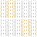 200Pcs Necklace Chain Extender for Jewelry Making 5cm Tail Extender Chain Silver and Gold Extension Tails Removable Stainless Steel Extension Chains for Necklace, Bracelet, Key Chains, Anklets