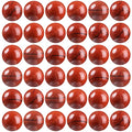 100Pcs Natural Stone Beads 6mm Red Jasper Round Gemstone Loose Beads with Elastic Bracelet String for Bracelets Necklace Jewelry Making - color: Red Jasper, size: 6mm