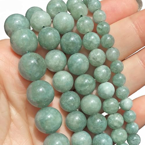 8mm Burmese Jade Natural Stone Beads Round Loose Beads for Jewelry Making Yochus DIY Beads Bracelet Necklace - color: Burmese Jade, size: 8mm