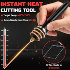 Ecarke 3-in-1 Foam Cutter Tool Compatible with Milwaukee 18V (No Battery),18W Hot Knife Cutting Tool with USB-A & USB-C Charging Port，750°F Styrofoam Cutter for Foam DIY Cutting & Crafting - Tool Only - color: Red