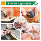 140PCS Polishing Buffing Wheel for Dremel Polishing Kit,Buffing Wheels & Polishing Bits &Sanding Bits for Rotary Tool Accessories with 1/8 Inch Shank, Sanding Kit for Metal, Brass, Wood, Watch,Jewelry