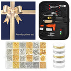 fuvooi Jewelry Repair Kit, Jewelry Making Supplies Kit Jewelry Pliers Set with Wires, Chain, Tweezers, Lobster Clasps, Jewelry Jump Rings