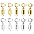 20 Pcs Magnetic Bracelet Necklace Clasps Extenders Adjustable Chain Connectors for Necklaces & Bracelets in Gold & Silver Secure Closures for Jewelry Extensions