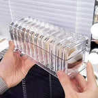 15 Pcs Clear Travel Jewelry Cases with Storage Box Plastic Jewelry Organizer Protective Container for Bracelets, Necklaces, Earrings, Powder Puff, Press-on Nails