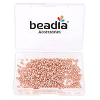 BEADIA Rose Gold Plated Crimp Beads Non Tarnish 2.5mm 600pcs for Jewelry Making Findings - color: Crimp Beads Rose Gold, size: 2.5mm